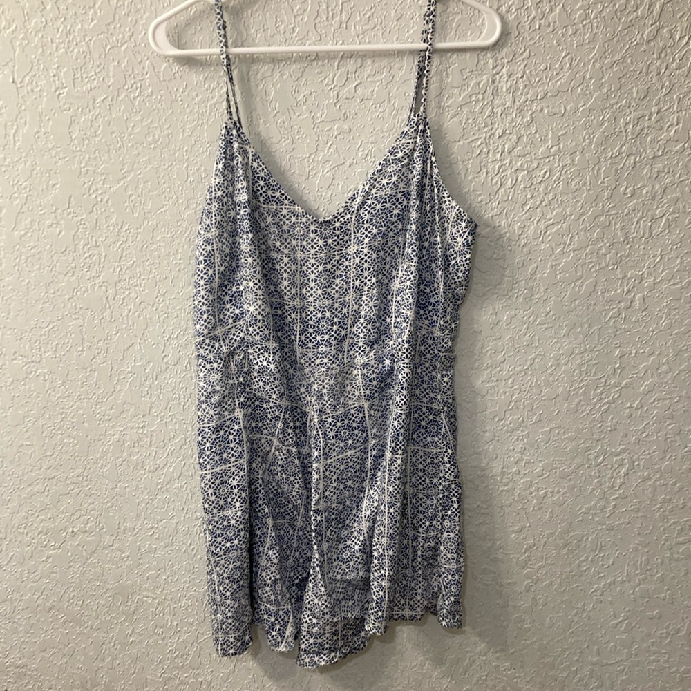 RVCA Blue Sleeveless Jumpsuit with Camisole Style